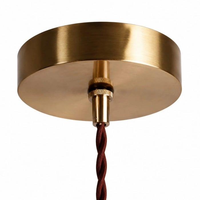Lámpara colgante vintage de cristal texturizado con detalles de madera HL3857