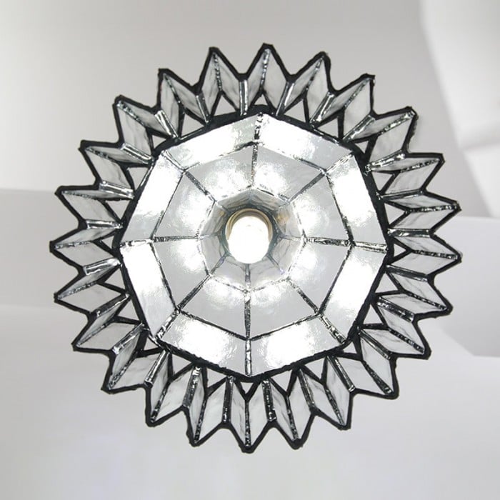 Lámpara colgante vintage Tiffany de vidrieras para sala de estar HL3874