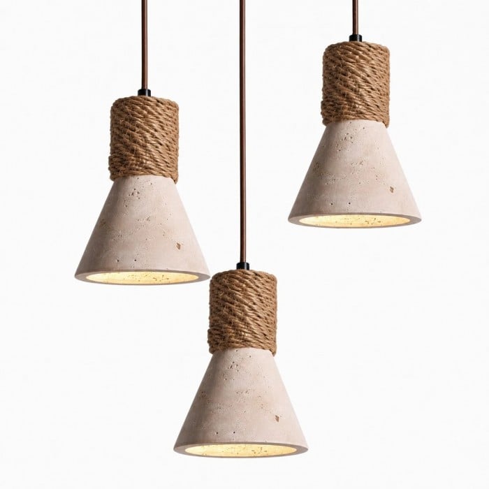 Lámpara colgante Wabi Sabi Stone, lámpara de techo LED cálida para dormitorio, bar de comedor e isla de cocina HL3920
