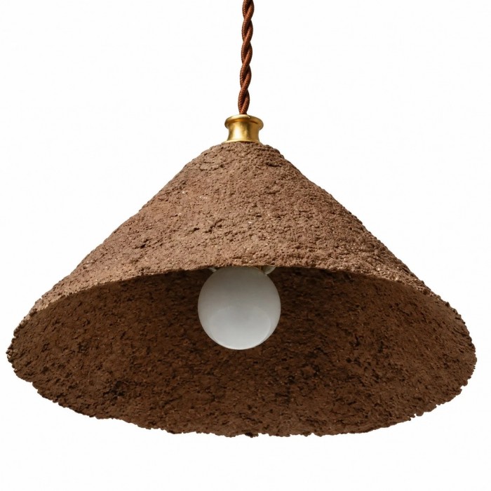 Lámpara colgante cónica texturizada Wabi-Sabi HL3826