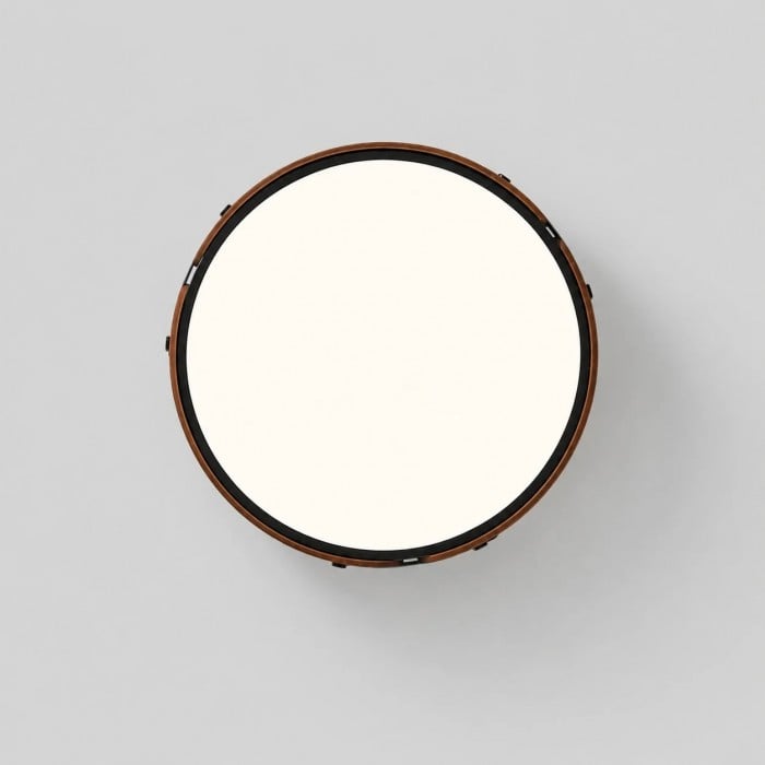 Walnut Full Spectrum Flush Mount Ceiling Light HL3755