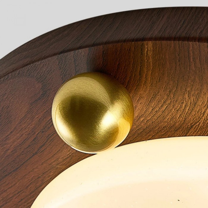 Walnut RGB Dynamic Sky Flush Mount Ceiling Light HL3699