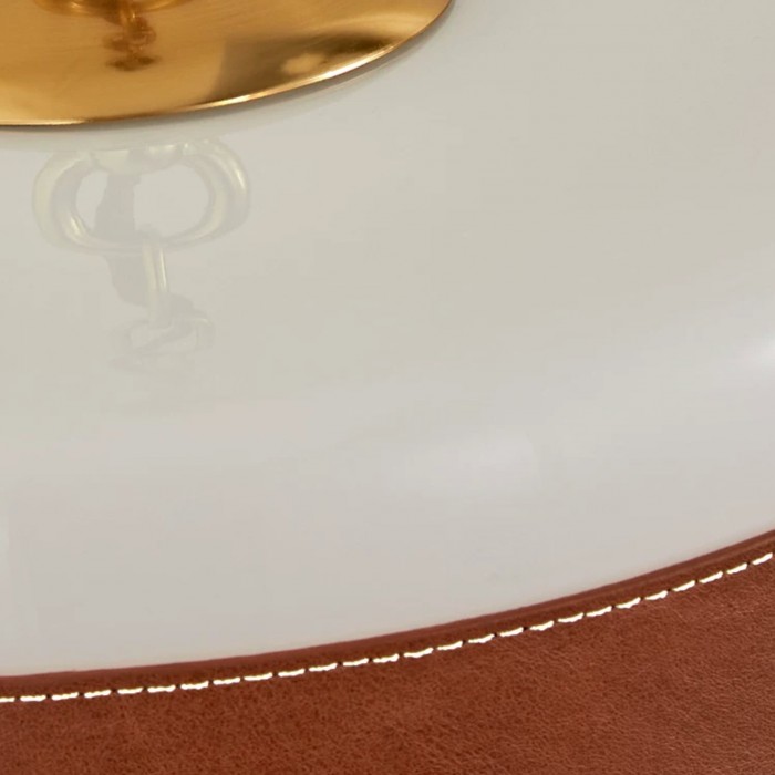 Pendelleuchte aus warmem Jade-Vintage-Milchglas HL3844