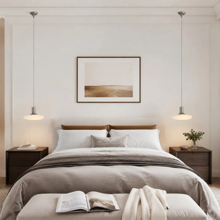 Hanglamp HL3762 van wit glas en chroom.