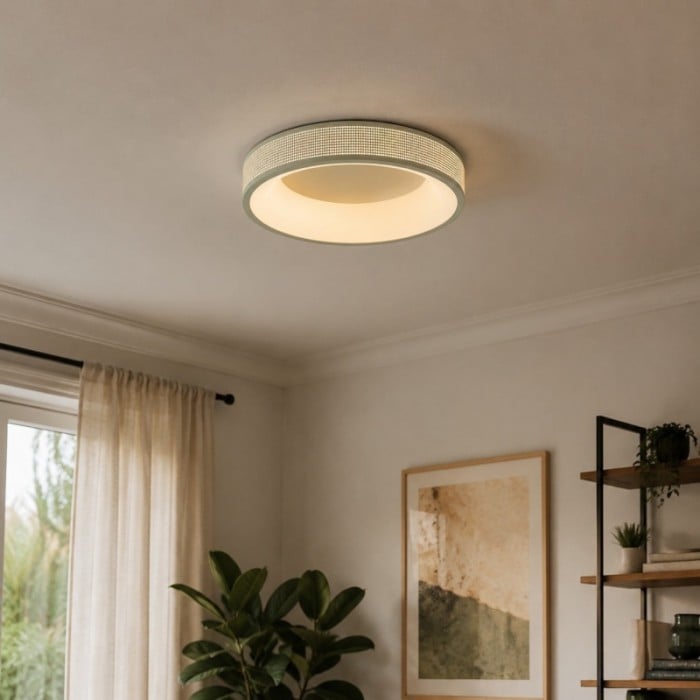 Woven Halo Flush Mount Ceiling Light HL3964