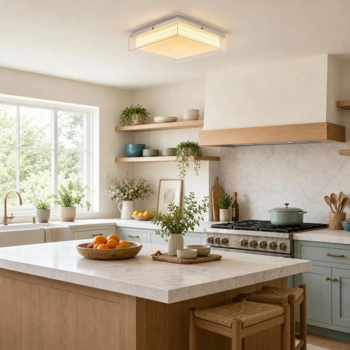 Xuan Paper Square Ceiling Light HL3882