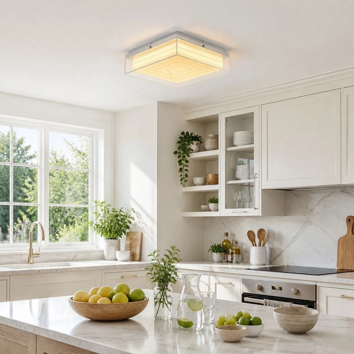 Xuan Paper Square Ceiling Light HL3882