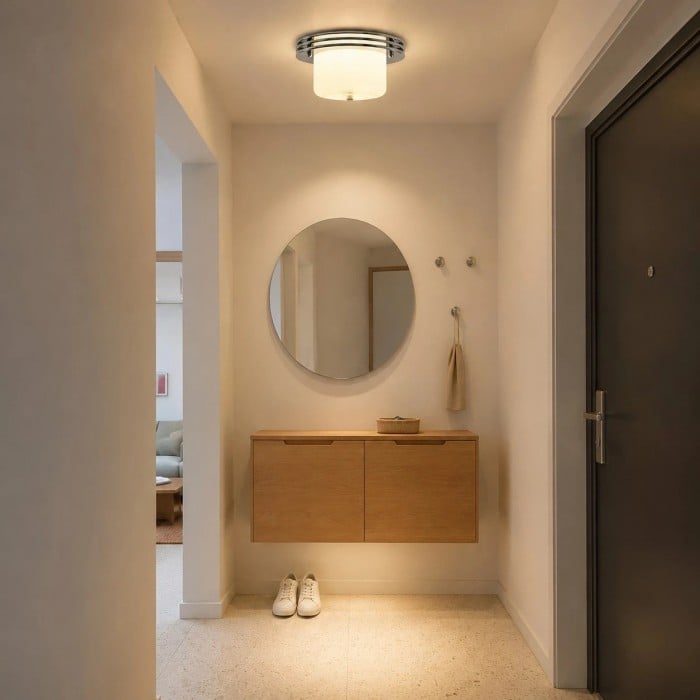 Zenthoris Bauhaus Flush Mount Ceiling Fixture HL3790