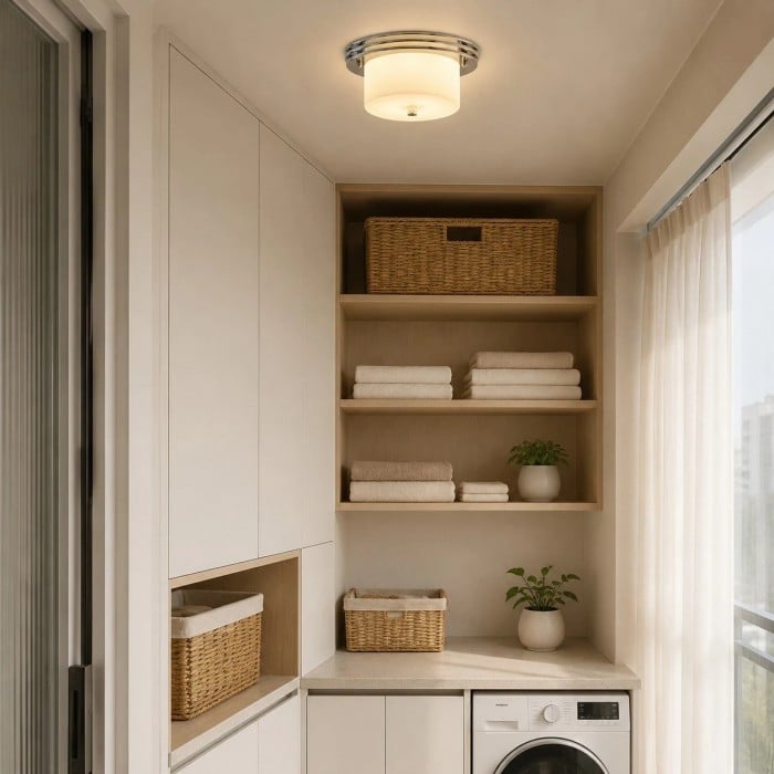 Zenthoris Bauhaus Flush Mount Ceiling Fixture HL3790