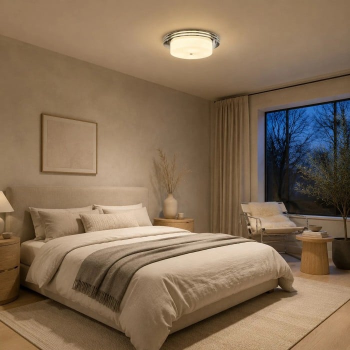 Zenthoris Bauhaus Flush Mount Ceiling Fixture HL3790