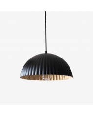 Amerikaanse vintage messing glazen hanglamp HL3715
