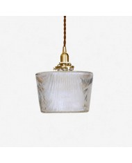Amerikaanse vintage handgemaakte glazen hanglamp HL3648