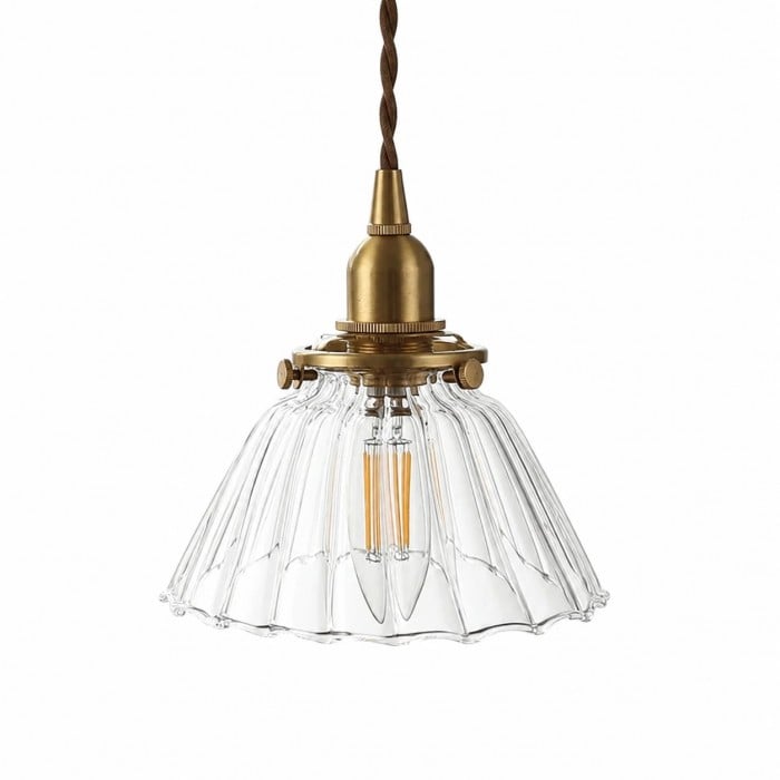 Aurelia Vintage Hanglamp van messing en glas HL3641
