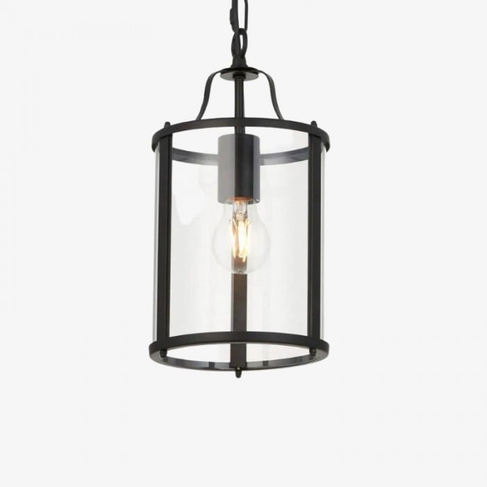 Aveline hanglamp van helder glas met metalen frame HL4039