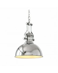 Bauhaus glazen hanglamp met ijzeren accent voor de keuken HL3616