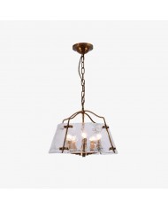 Lustre vintage noir vieilli pour salles à manger HL3820