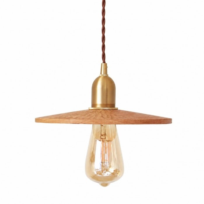 Hanglamp HL3673 van massief hout met houtsnijwerk