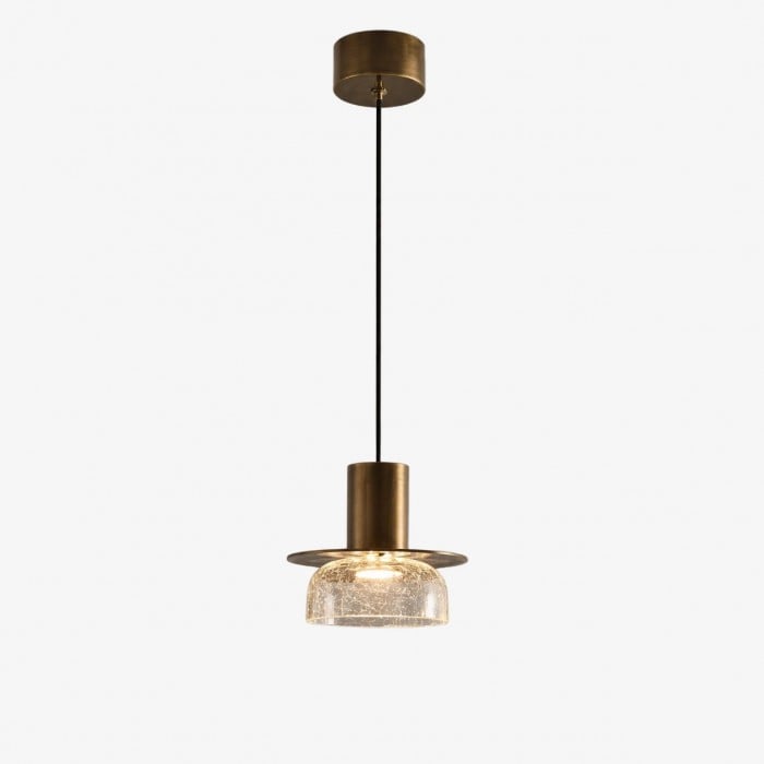 Lampa wisząca z krakingowego szkła HL3859