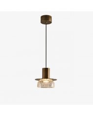Trzygłowicowa lampa wisząca ze szkła HL3890