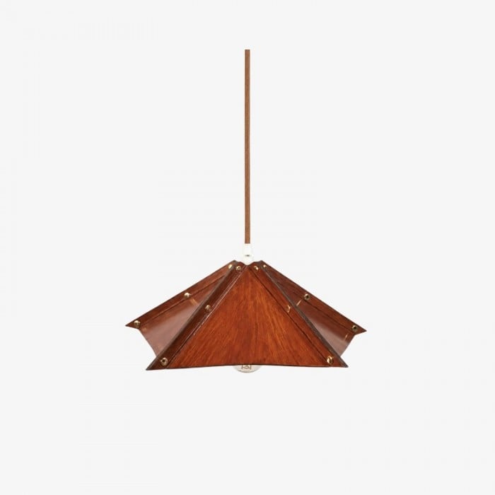 Hanglamp van gevouwen leer HL3825