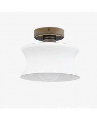 Rustieke industriële plafondventilator met verlichting HL3781