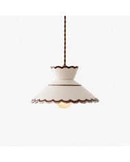 Francuska lampa wisząca w stylu vintage z imitacji marmuru HL4019