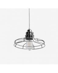 Lampa wisząca w stylu vintage industrialnym z żelazną klatką HL3943