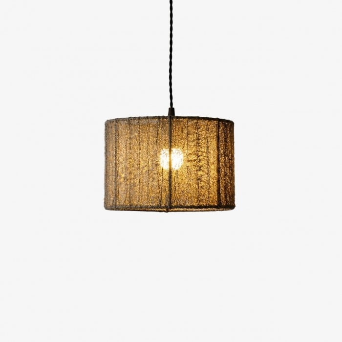 Szara lampa wisząca Wabi-Sabi z luffy HL4054