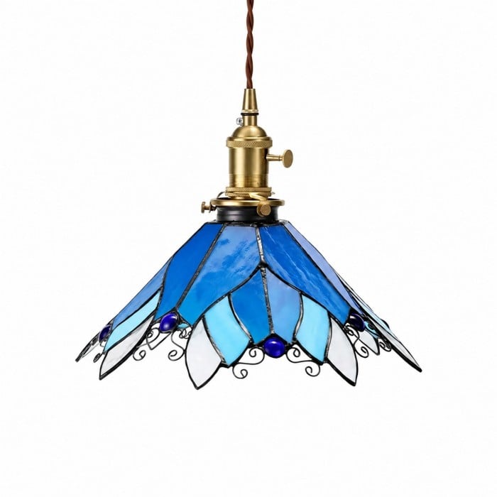 Handcrafted Stained Glass Pendant Light HL3642