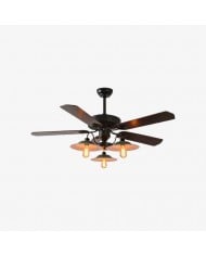 Patnox Industrial Glass Flush Mount Ceiling Lamp HL3805