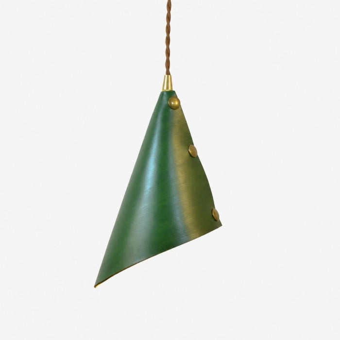 Hanglamp met leren kegelvorm HL3988