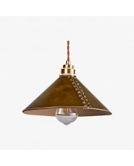 Hanglamp met leren kegelvorm HL3988