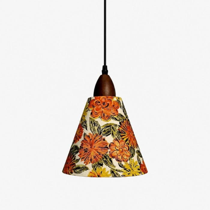 Suspension en tissu à motif floral style Liberty HL4052