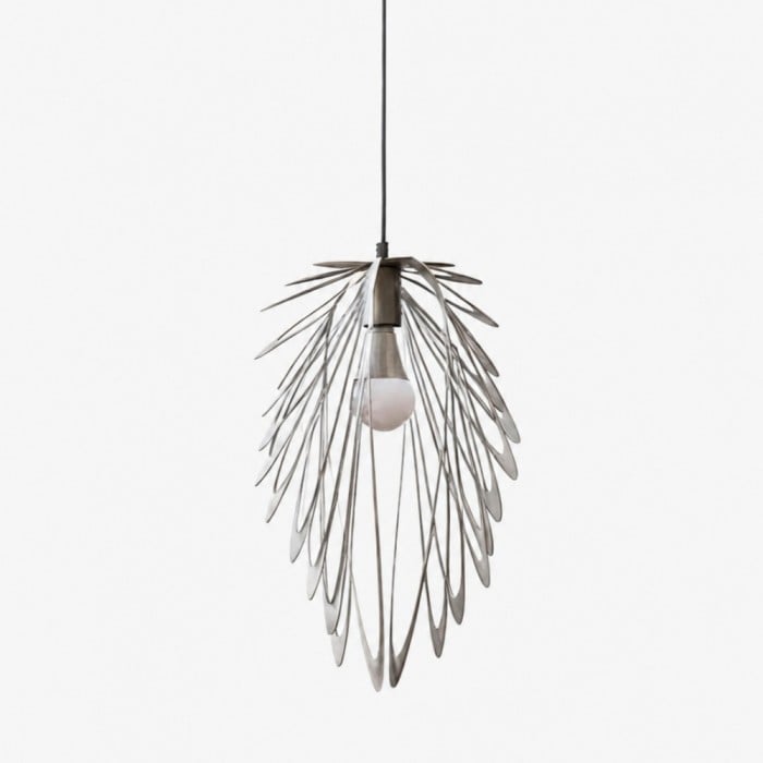 Suspension en métal et plumes HL3976