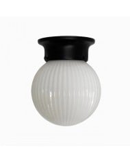 Ventilatore da soffitto moderno a basso profilo in acrilico con luce integrata, ideale per camere da letto (HL3764)