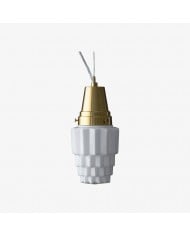 Moderne minimalistische hanglamp met leren kap HL3672
