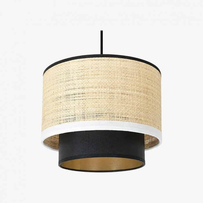 Natural Wabi Sabi Raffia Grass Pendant Light for Dining Room HL3663