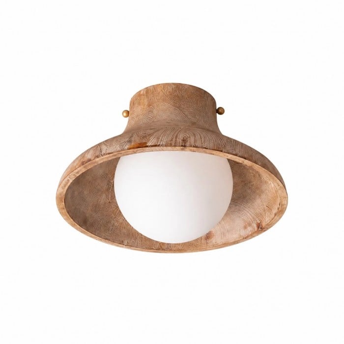 Plafoniera in legno naturale Wabi Sabi HL3635