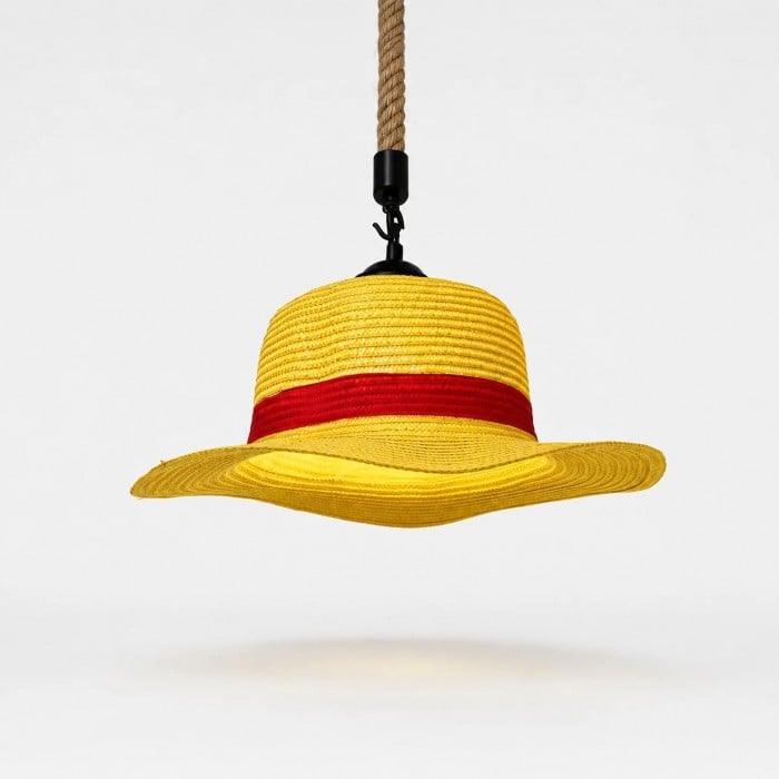 Lámpara colgante con forma de sombrero de paja (modelo HL3913)