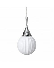 Lámpara colgante Ribelle de cristal acanalado para comedores y dormitorios HL4045