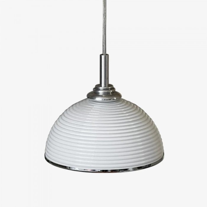 Lámpara colgante Ribelle de cristal acanalado para comedores y dormitorios HL4045