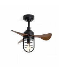 Rustieke industriële plafondlamp van helder glas, halfverzonken, voor keuken en woonkamer HL3750