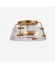 Rustieke industriële plafondventilator met verlichting HL3781