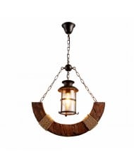 Hanglamp van gevouwen leer HL3825