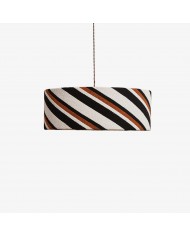 Lampa wisząca w kształcie spodka kremowego HL4030