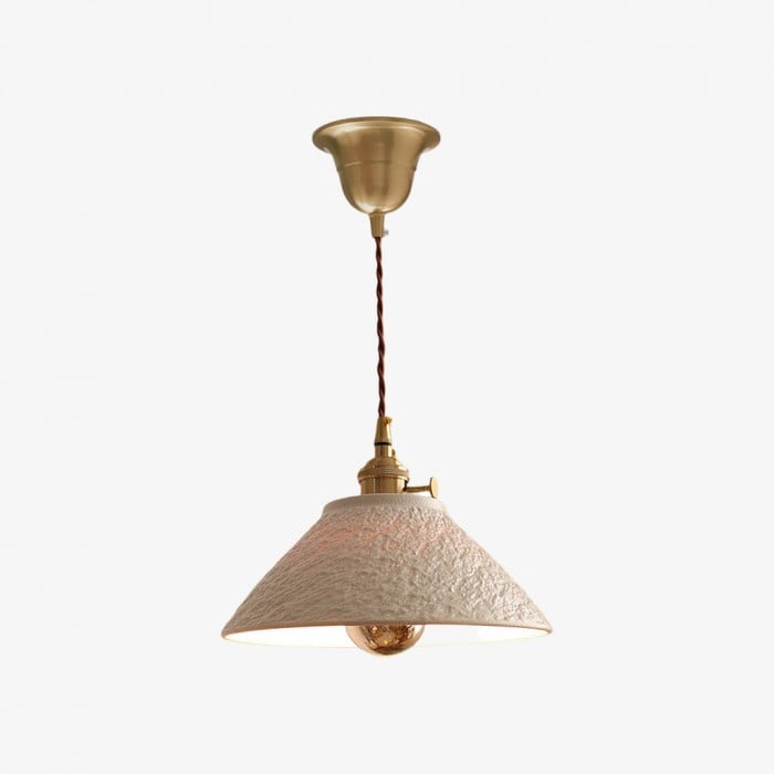 Teksturowana lampa wisząca z miedzi ceramicznej HL3821