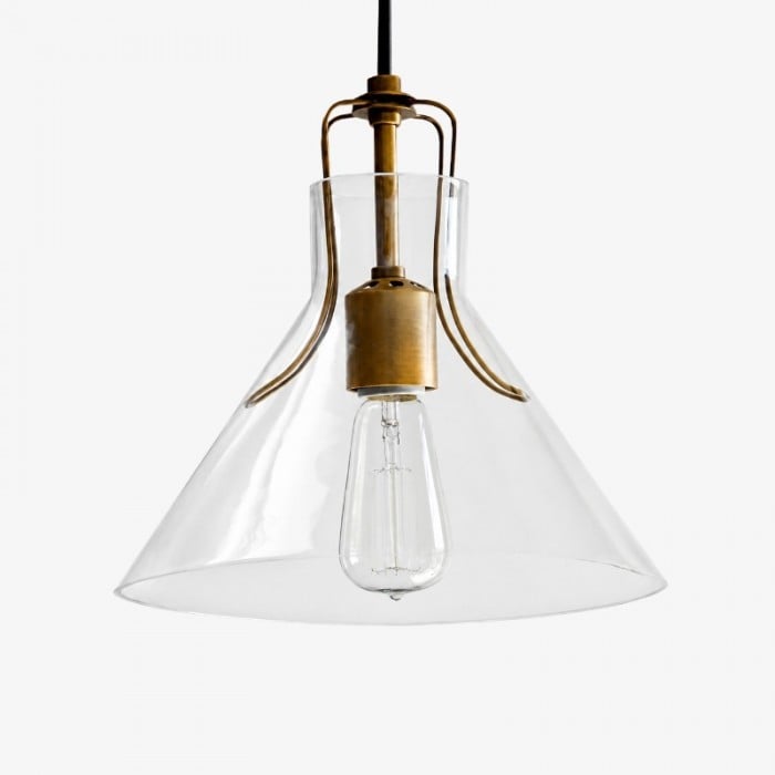Regenschirm-Glas-Pendelleuchte HL4015