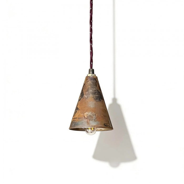 Suspension miniature vintage en fer vieilli HL4011