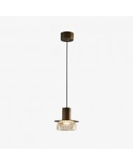 Collection de suspensions en verre tressé rustique HL3935