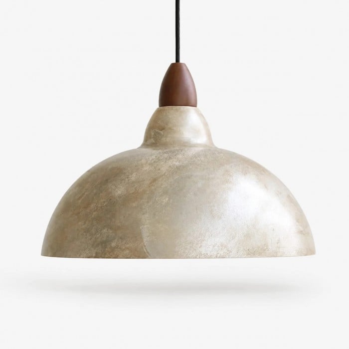 Vintage-Pendelleuchte im Used-Look mit Kuppelform HL3930